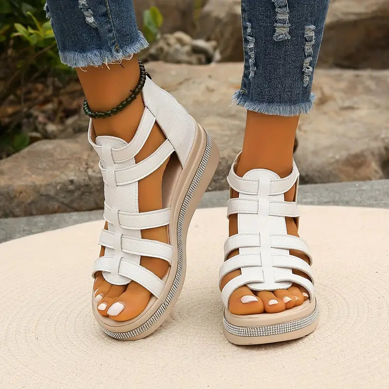 Damen Sandalen Strass-Verzierung gepolstert – elegant & bequem für den Alltag | Katt