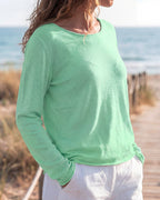 Damen Shirt Langarm Rundhals Stretch Regular Fit – locker atmungsaktiv für den Alltag | Stella