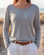 Damen Shirt Langarm Rundhals Stretch Regular Fit – locker atmungsaktiv für den Alltag | Stella