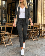Women's Blazer and Pants Suit Set – Slim-Fit for Office & Business | Annika