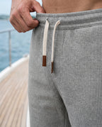 Herren Waffelstrick Sweatshorts – mit Kordelzug & elastischem Bund | Arlo