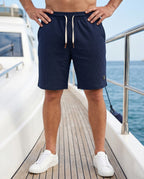 Herren Waffelstrick Sweatshorts – mit Kordelzug & elastischem Bund | Arlo