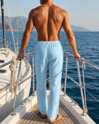 Herren Hose weites Bein – Bequeme Stoffhose mit verstellbarem Bund für den Alltag | Milo