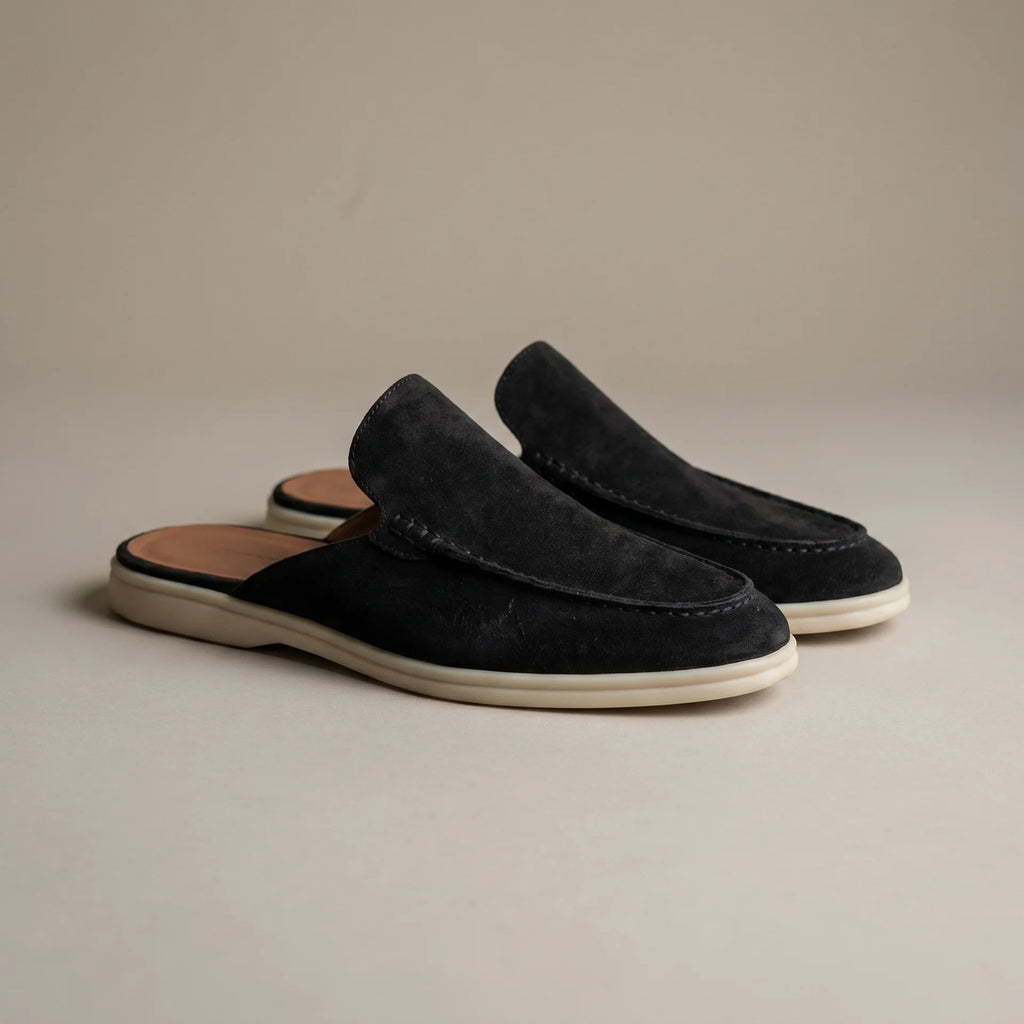 Men's mules with an open back and embroidered detail – Casual and comfortable for everyday wear | Levi