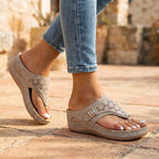 Damen Orthopädische Sandalen mit Fußbett Keilsohle – ergonomisch & bequem für den Sommer | Soraya