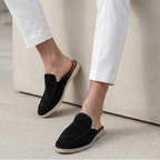 Men's mules with an open back and embroidered detail – Casual and comfortable for everyday wear | Levi