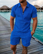 Men's Shirt & Shorts Set – Tailored Casual Summer Outfit for Everyday | Liam