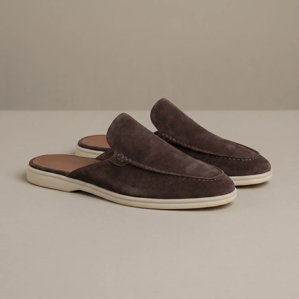 Men's mules with an open back and embroidered detail – Casual and comfortable for everyday wear | Levi