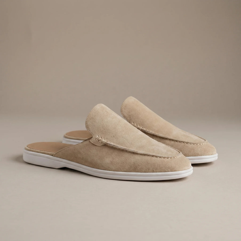 Men's mules with an open back and embroidered detail – Casual and comfortable for everyday wear | Levi