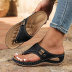 Damen Orthopädische Sandalen mit Fußbett Keilsohle – ergonomisch & bequem für den Sommer | Soraya