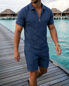 Men's Shirt & Shorts Set – Tailored Casual Summer Outfit for Everyday | Liam