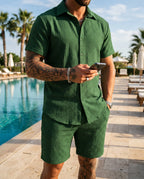 Herren Set Poloshirt & Shorts – Lässiges bequemes Sommer-Outfit für Freizeit & Reisen | Felix