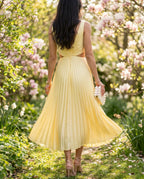 Damen Maxikleid fließend Drapierung – Festliches Hochzeitsgast-Kleid für besondere Anlässe | Rhea