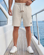 Herren Waffelstrick Sweatshorts – mit Kordelzug & elastischem Bund | Arlo