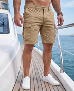 Herren Cargoshorts leicht – mit vielen Taschen, knielang | Bastian