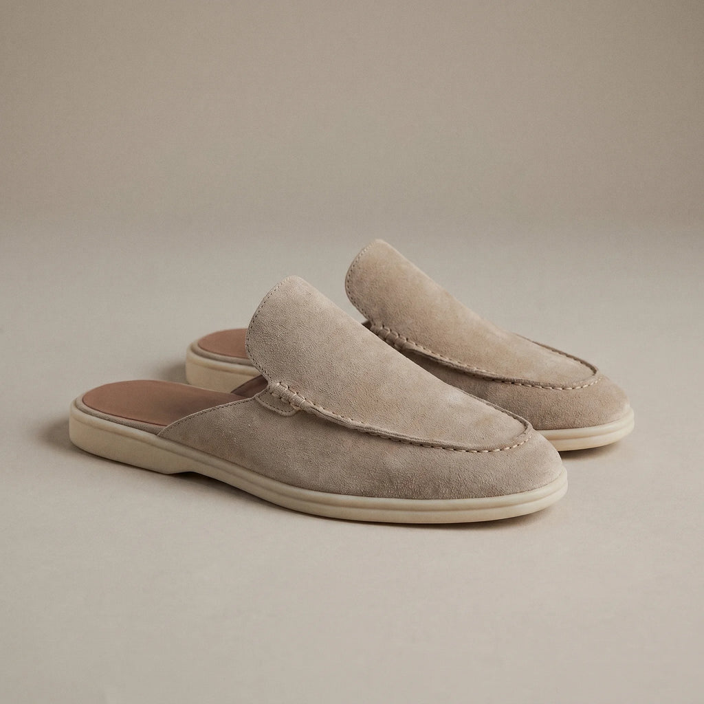 Men's mules with an open back and embroidered detail – Casual and comfortable for everyday wear | Levi