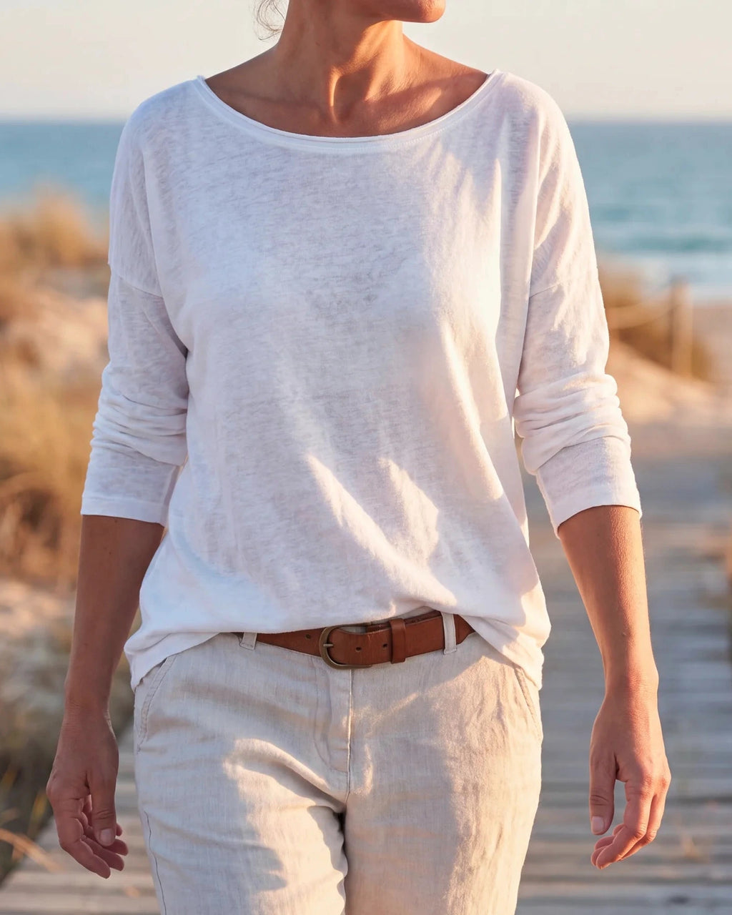 Damen Shirt Langarm Rundhals Stretch Regular Fit – locker atmungsaktiv für den Alltag | Stella