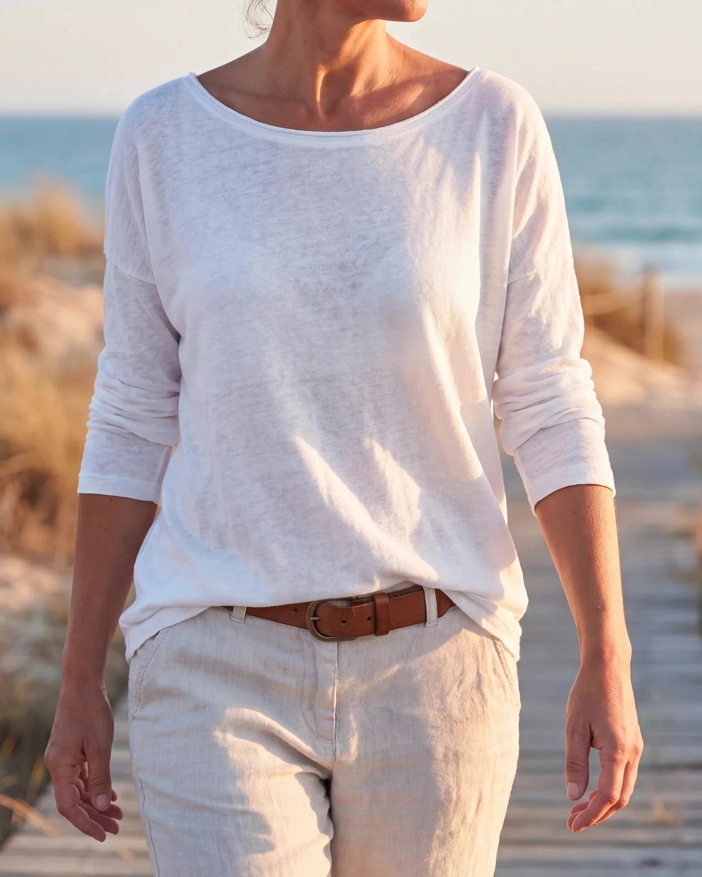 Damen Shirt Langarm Rundhals Stretch Regular Fit – locker atmungsaktiv für den Alltag | Stella