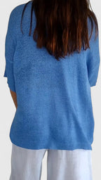Damen Bluse V-Ausschnitt knitterfrei – komfortabel für Büro & Alltag | Isla