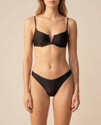 Damen Bikini-Set Push-up gepolstert – Brazilian-Cut Low-Rise-Höschen für Strand & Pool | Adel