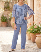 Damen Bluse zweiteiliges Set – vielseitig für Alltag & besondere Anlässe | Augustina