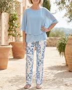 Damen Bluse zweiteiliges Set – vielseitig für Alltag & besondere Anlässe | Augustina