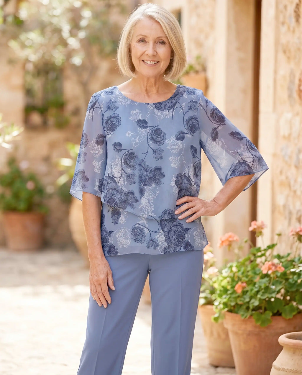 Damen Bluse zweiteiliges Set – vielseitig für Alltag & besondere Anlässe | Augustina
