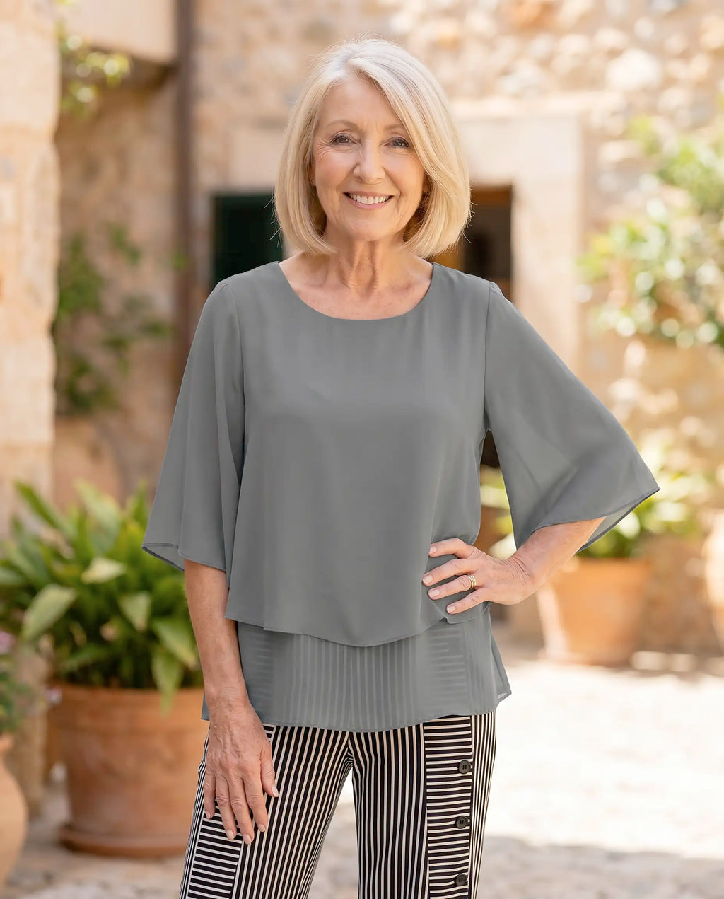 Damen Bluse zweiteiliges Set – vielseitig für Alltag & besondere Anlässe | Augustina
