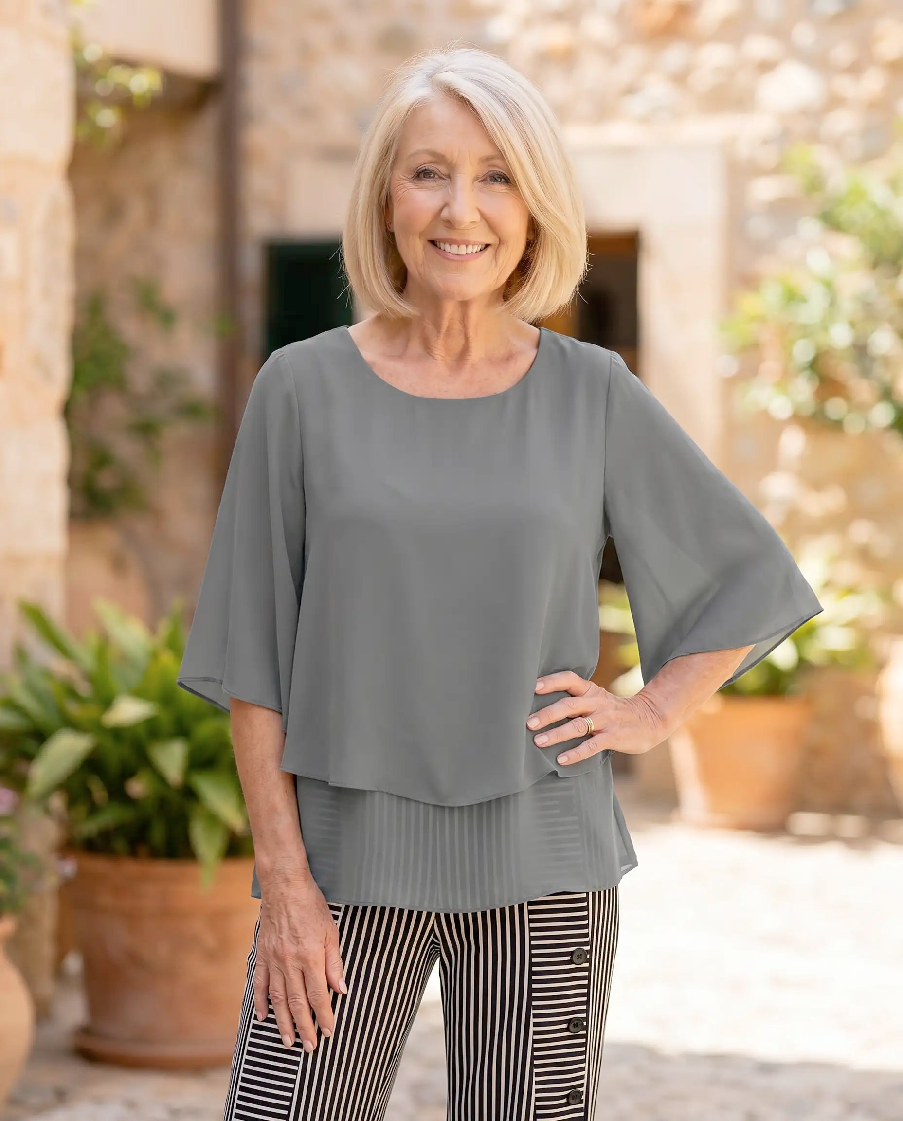 Damen Bluse zweiteiliges Set – vielseitig für Alltag & besondere Anlässe | Augustina