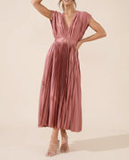 Damen Maxikleid plissiert fließend – Sommerhochzeit & Abend | Grace