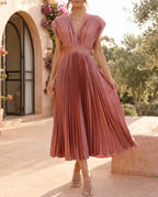 Damen Maxikleid plissiert fließend – Sommerhochzeit & Abend | Grace