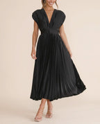 Damen Maxikleid plissiert fließend – Sommerhochzeit & Abend | Grace