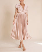 Damen Maxikleid plissiert fließend – Sommerhochzeit & Abend | Grace