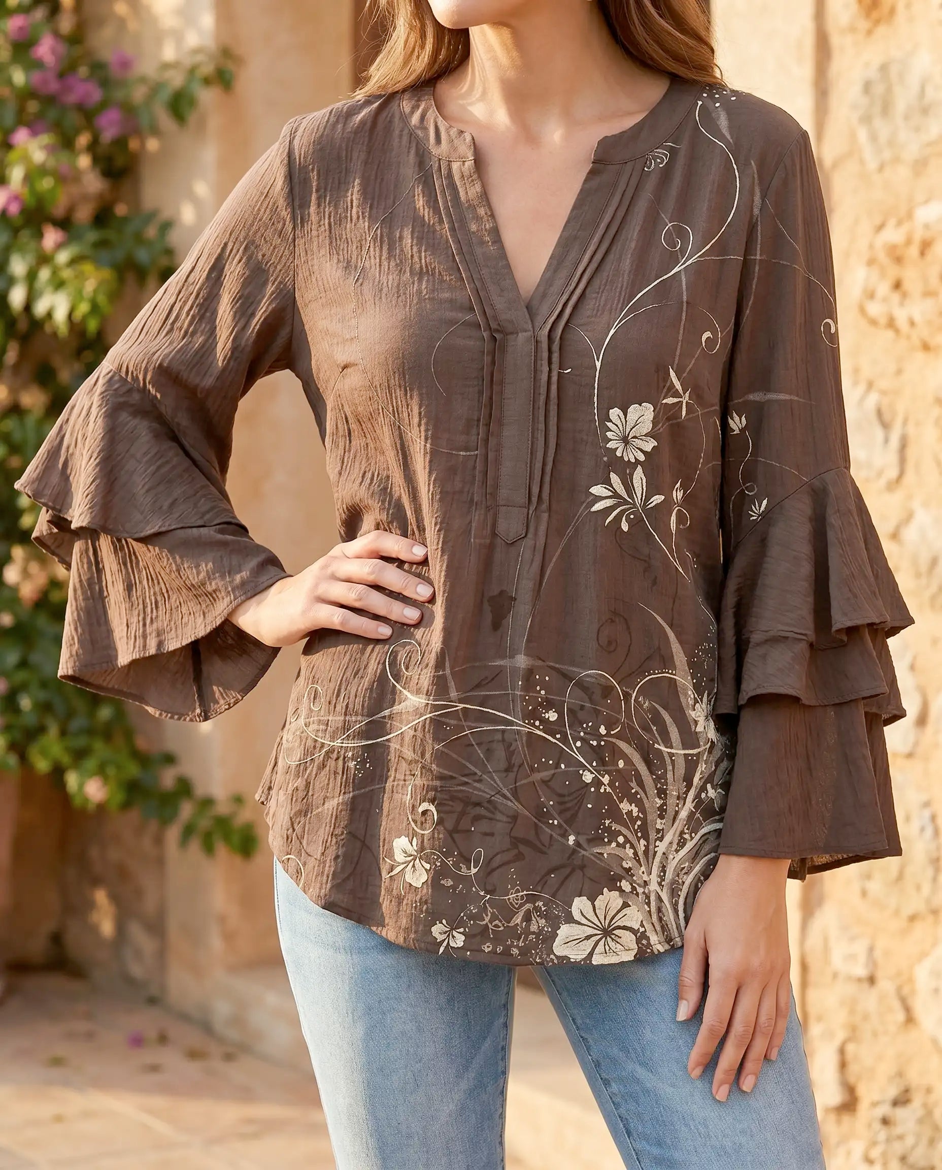 Damen Bluse leicht & fließend – femininer Schnitt für den Alltag | Layla