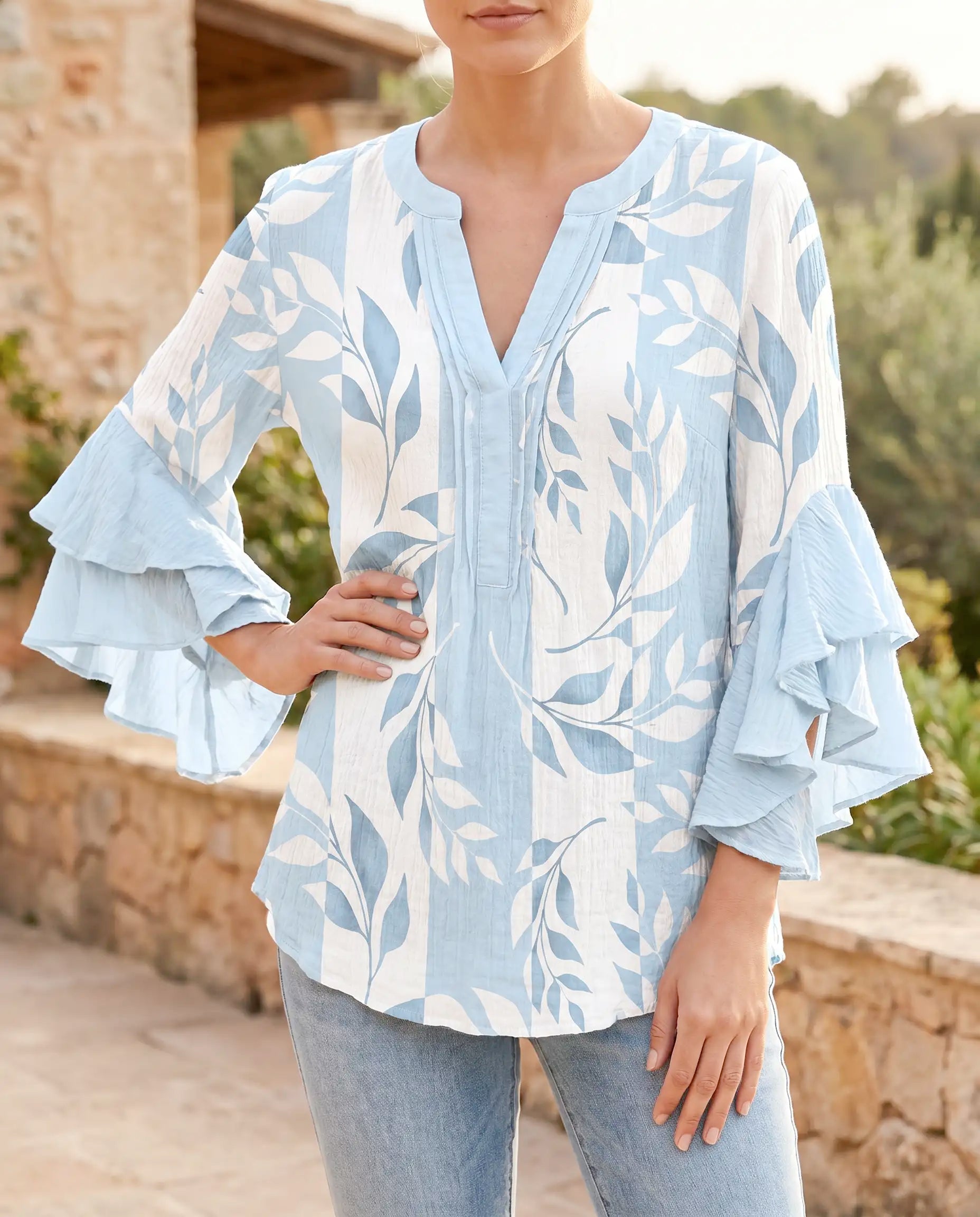 Damen Bluse leicht & fließend – femininer Schnitt für den Alltag | Layla