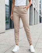 Damen Hose hoher Elastikbund Stretch – bequem für den Alltag | Yuna