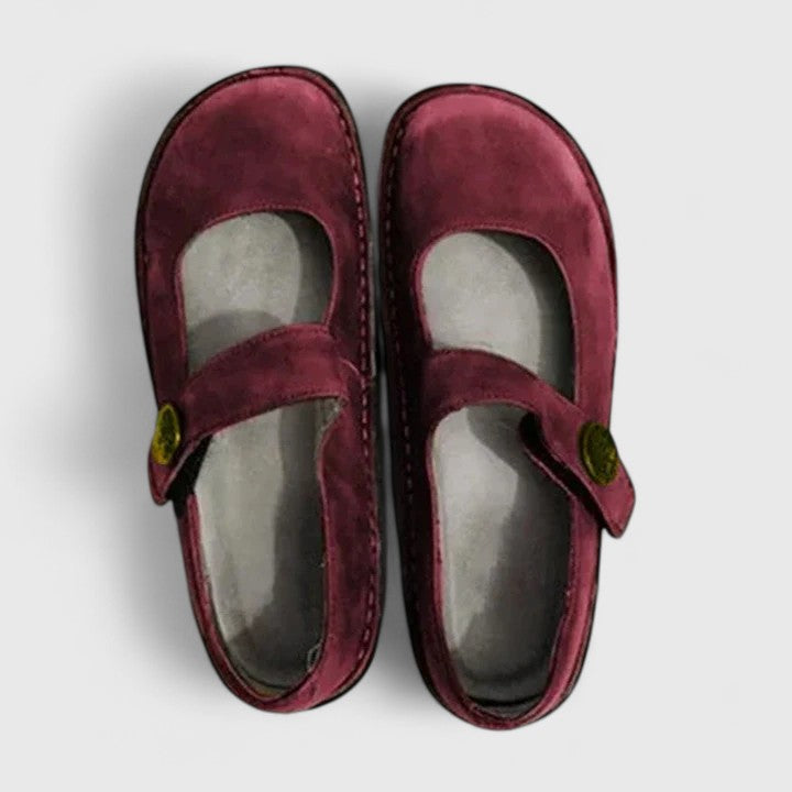 Damen Schuhe orthopädisch mit Fußbett – verstellbarer Riemen, gepolstert, für den Alltag | Jessica