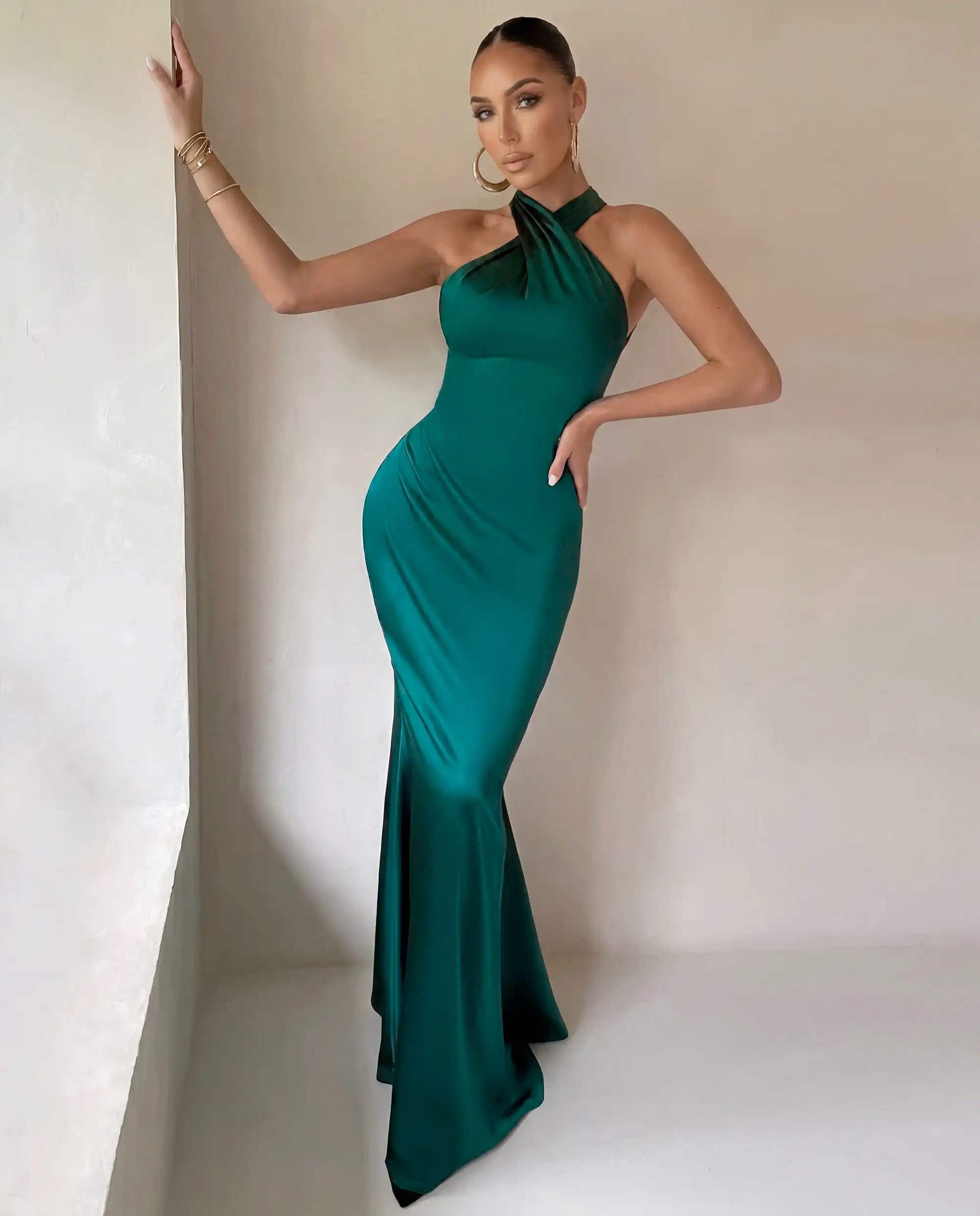 Damen Abendkleid figurbetont rückenfrei Meerjungfrau-Schnitt – Hochzeit & Gala | Lyra