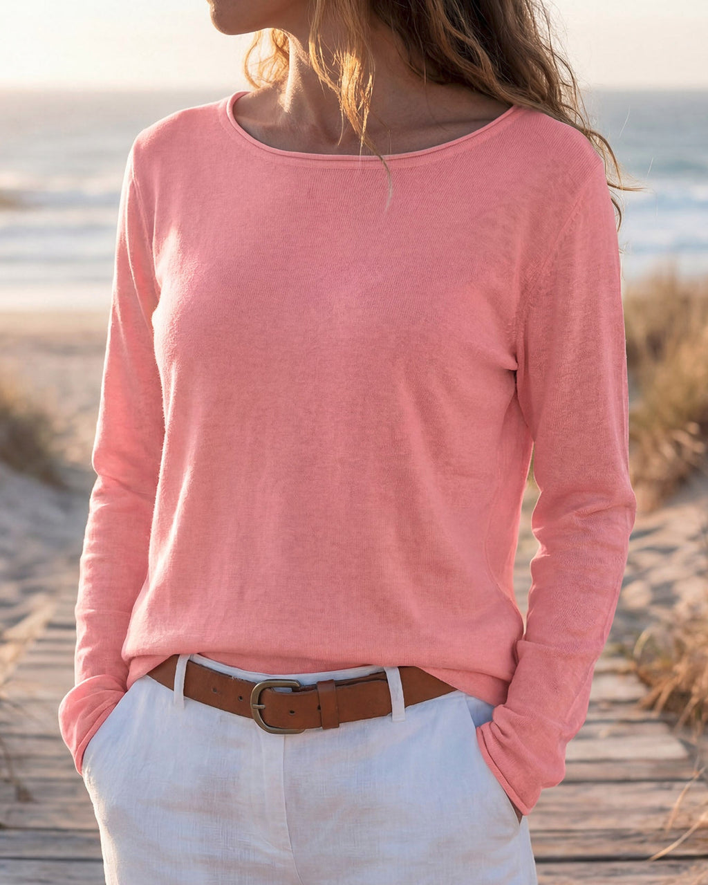 Damen Shirt Langarm Rundhals Stretch Regular Fit – locker atmungsaktiv für den Alltag | Stella