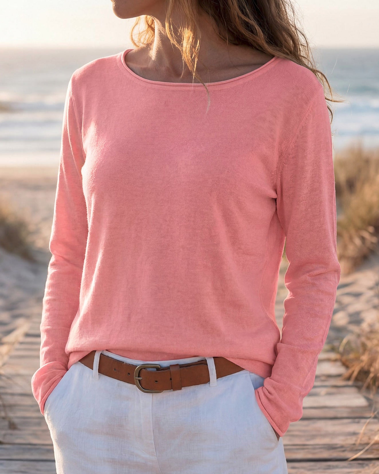 Damen Shirt Langarm Rundhals Stretch Regular Fit – locker atmungsaktiv für den Alltag | Stella