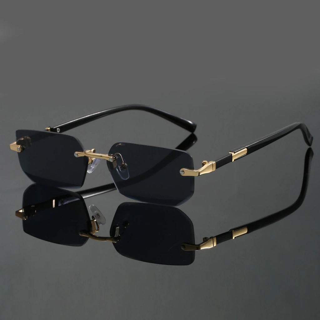 Women's Rimless Sunglasses with Cut Edge – Stylish & Protective for Travel & Everyday Wear | Antje