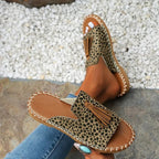 Damen Pantoletten flach Boho mit Quasten – Slip-On für den Sommer | Alma
